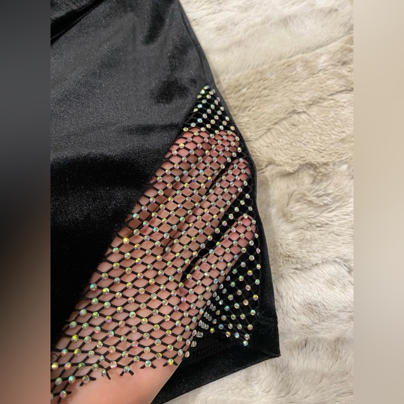 NWT💕Xtraordinary Lon Sleeve Mock Neck Rhinestone Trim Pullover Dress Size S - Picture 9 of 12